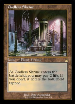 Godless Shrine Ravnica Remastered Retro Frame